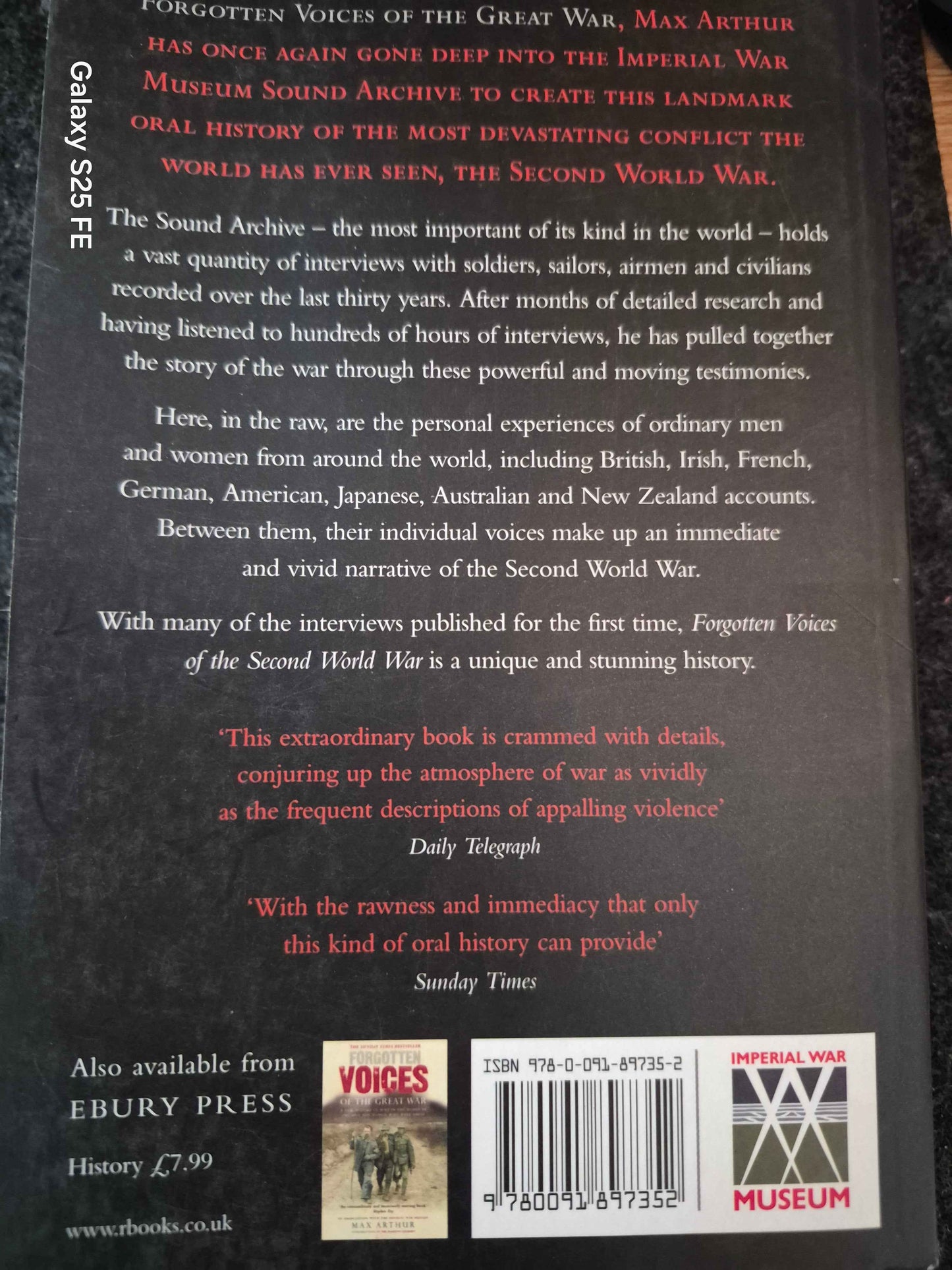 Forgotten Voices of the Second World War — Max Arthur