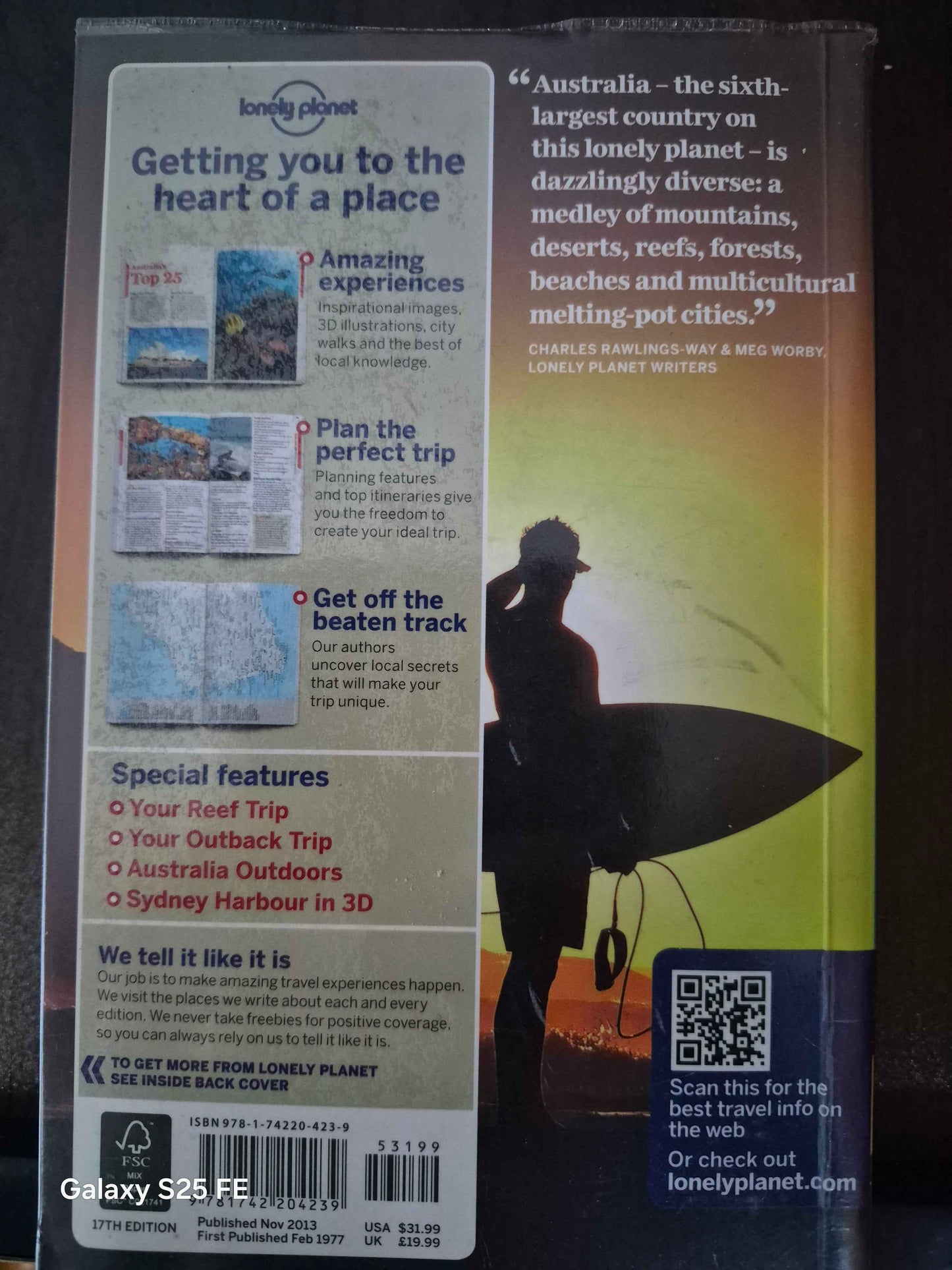 Lonely Planet travel guide to Australia