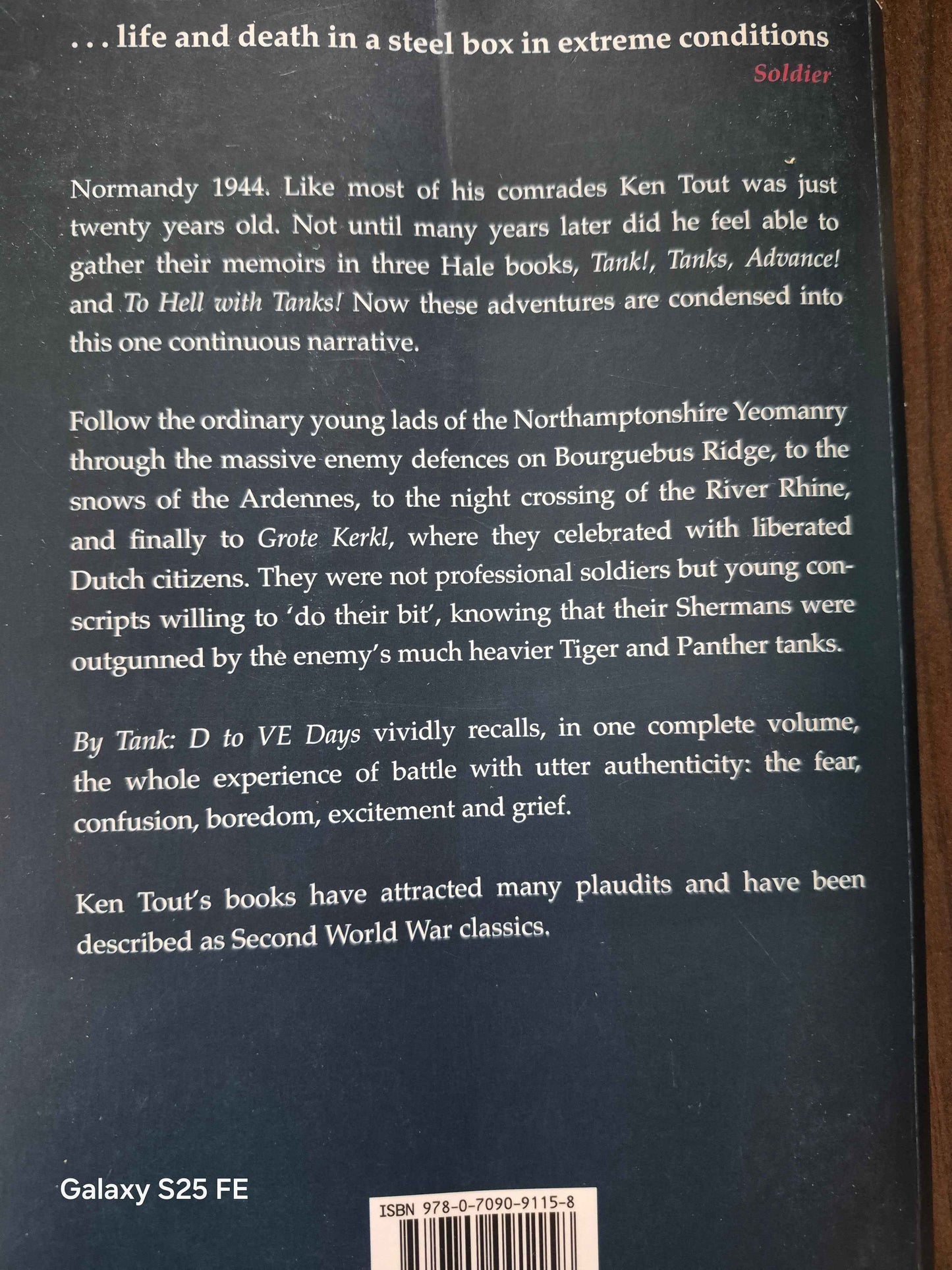 Ken Tout " By Tank D to VE Days"