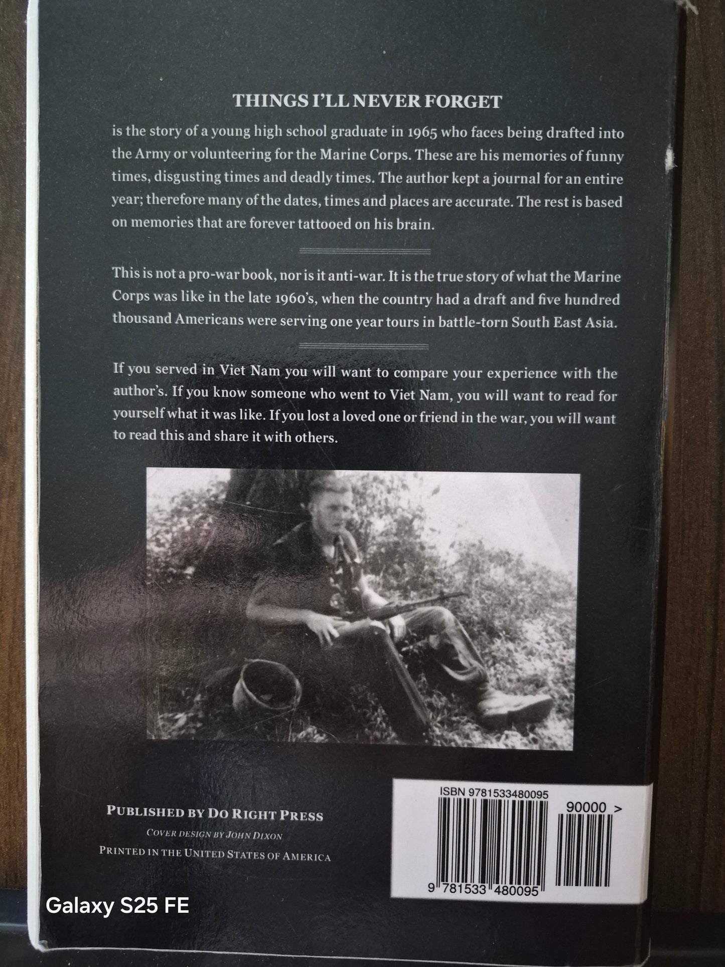 Things I'll Never Forget – James M. Dixon
