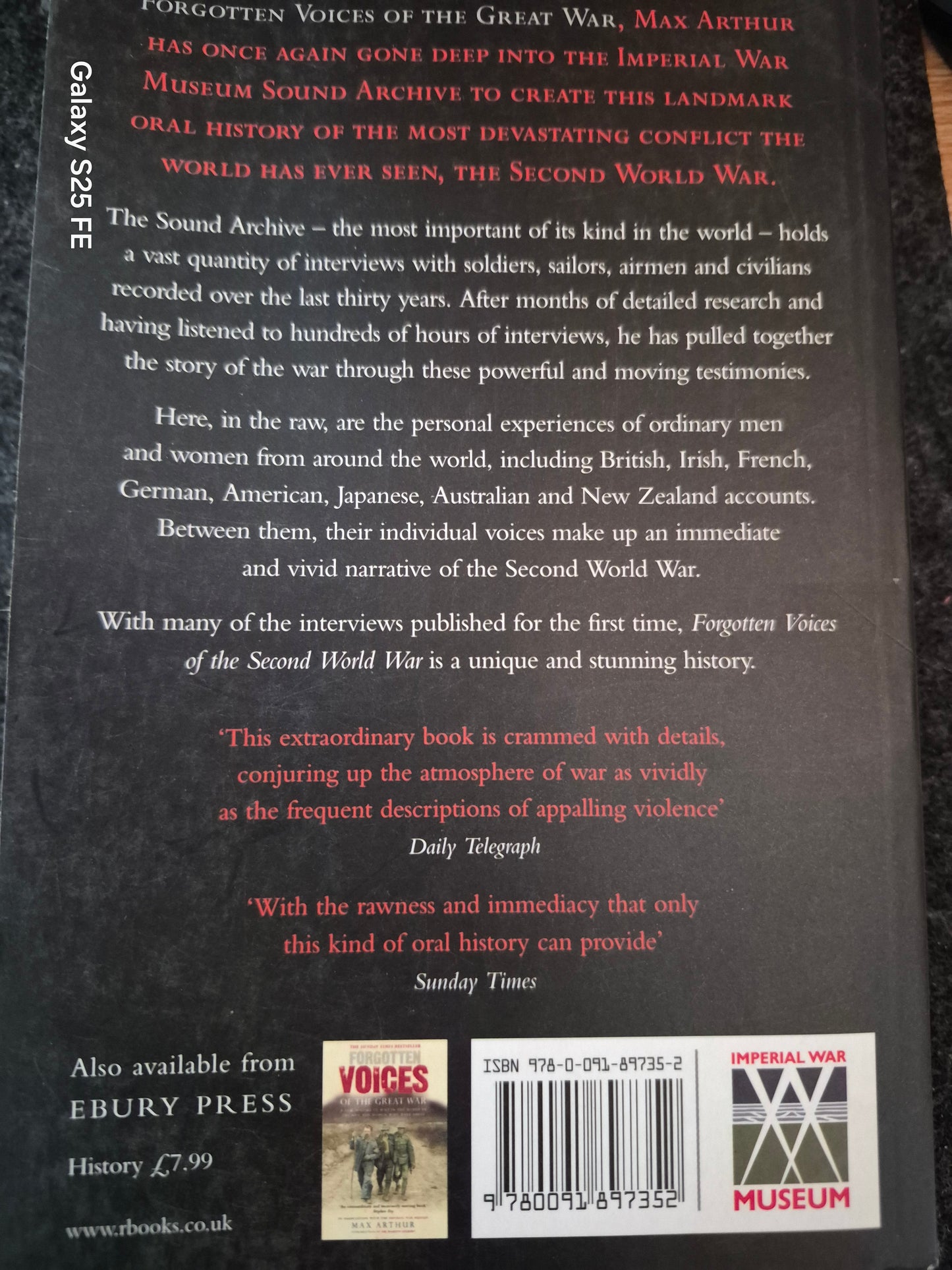 Forgotten Voices of the Second World War — Max Arthur