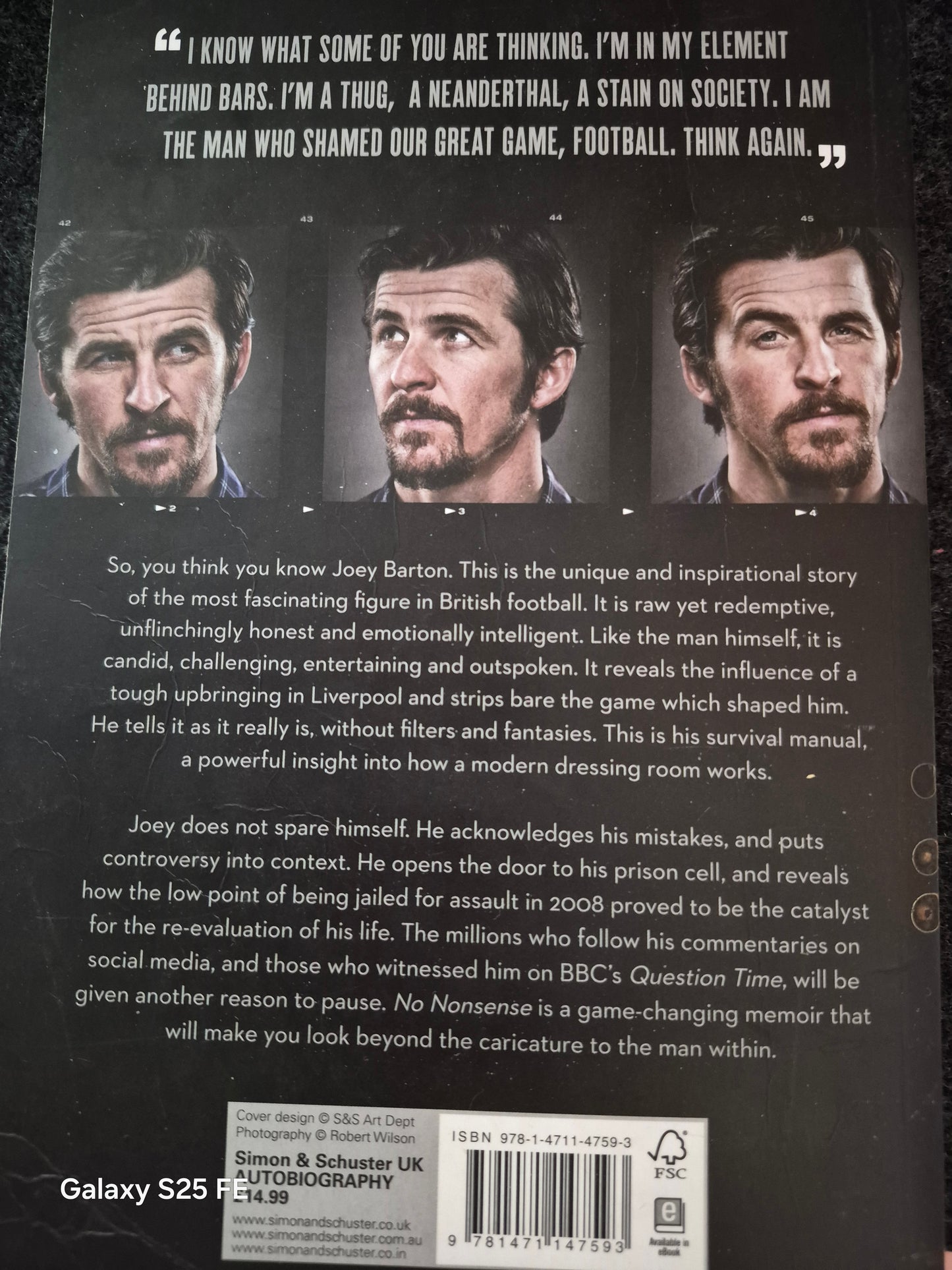 Joey Barton "No Nonsense"