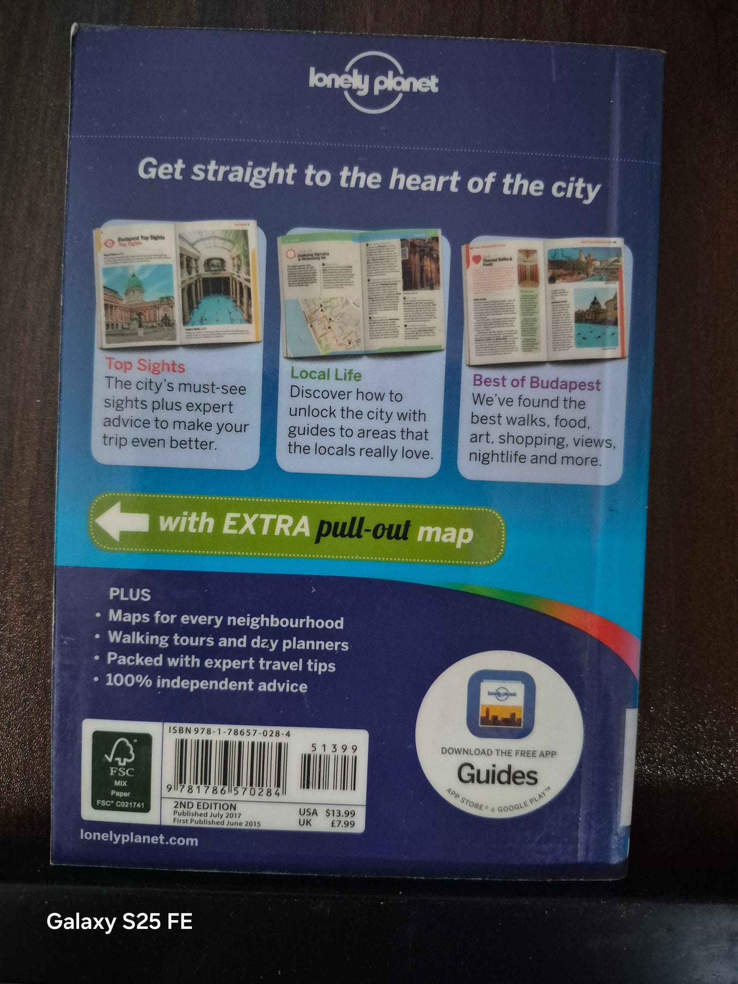 Lonely planet Pocket travel guide to Budapest