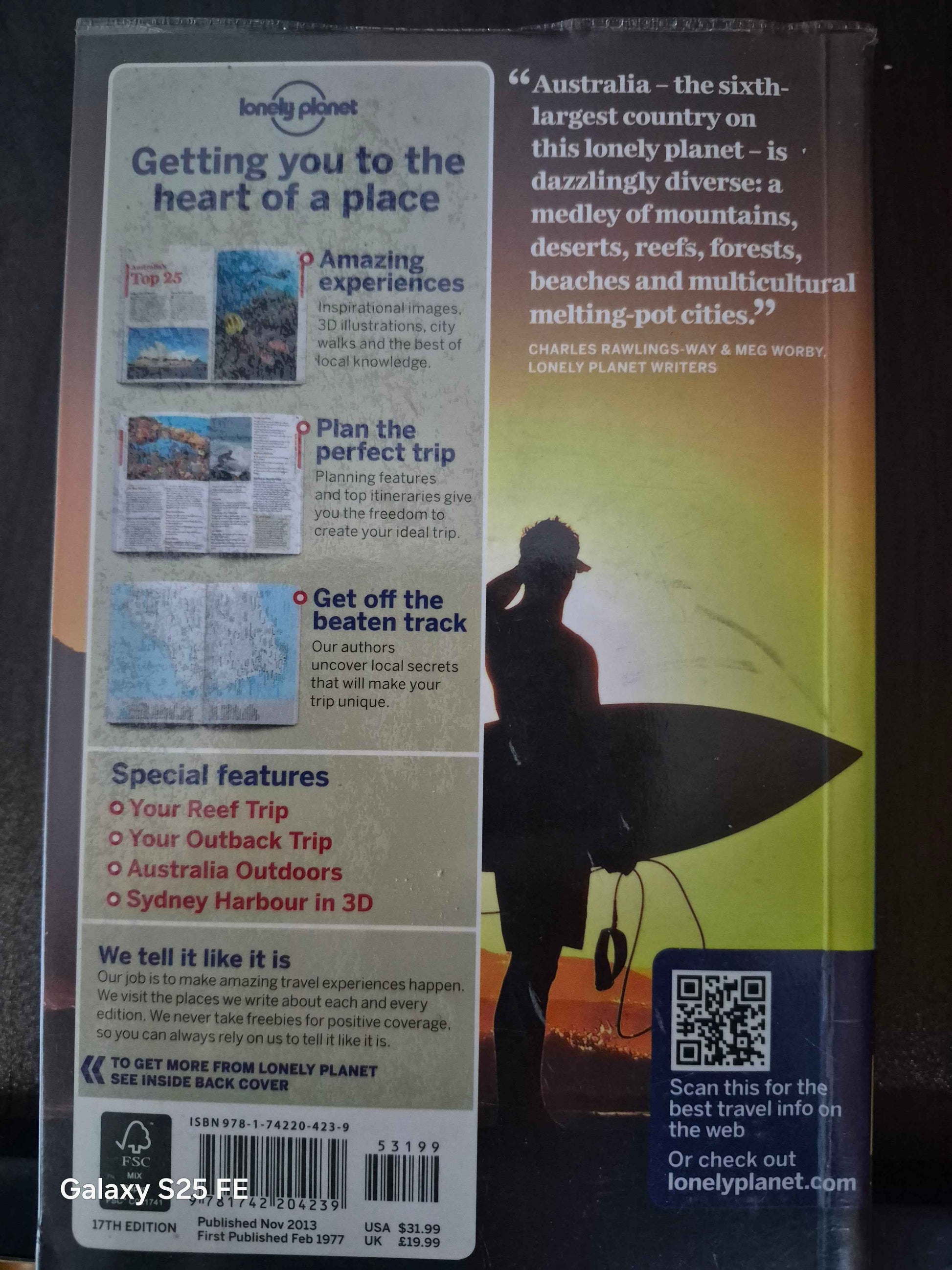 Lonely Planet travel guide to Australia