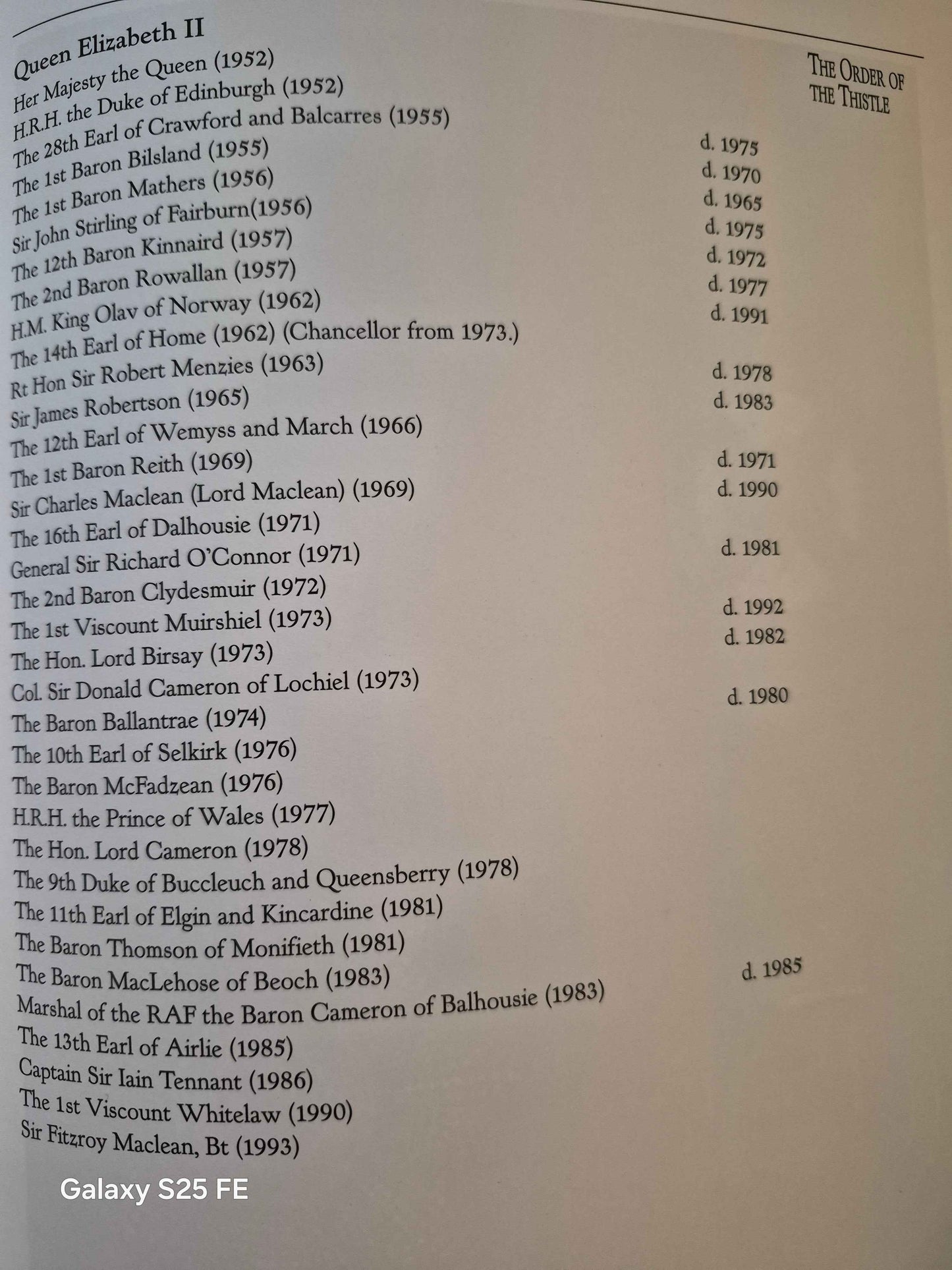 Royal Orders ,The honours and the Honoured by Hugo Vickers