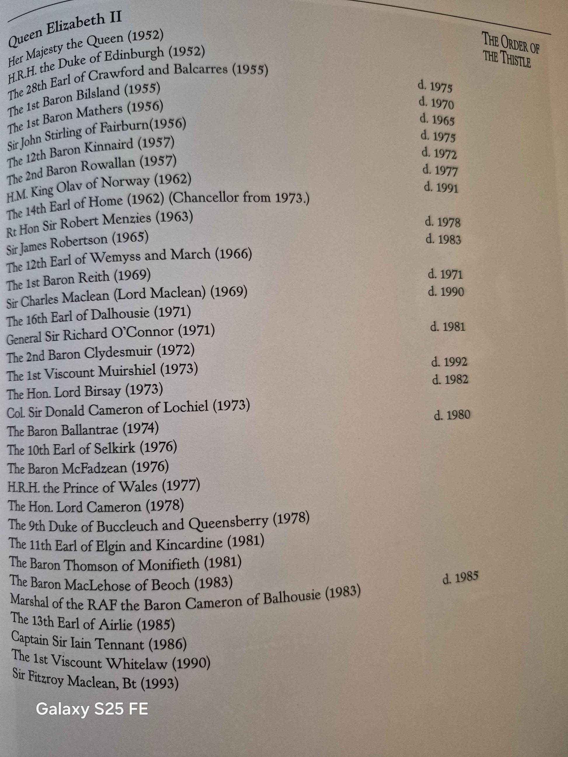 Royal Orders ,The honours and the Honoured by Hugo Vickers