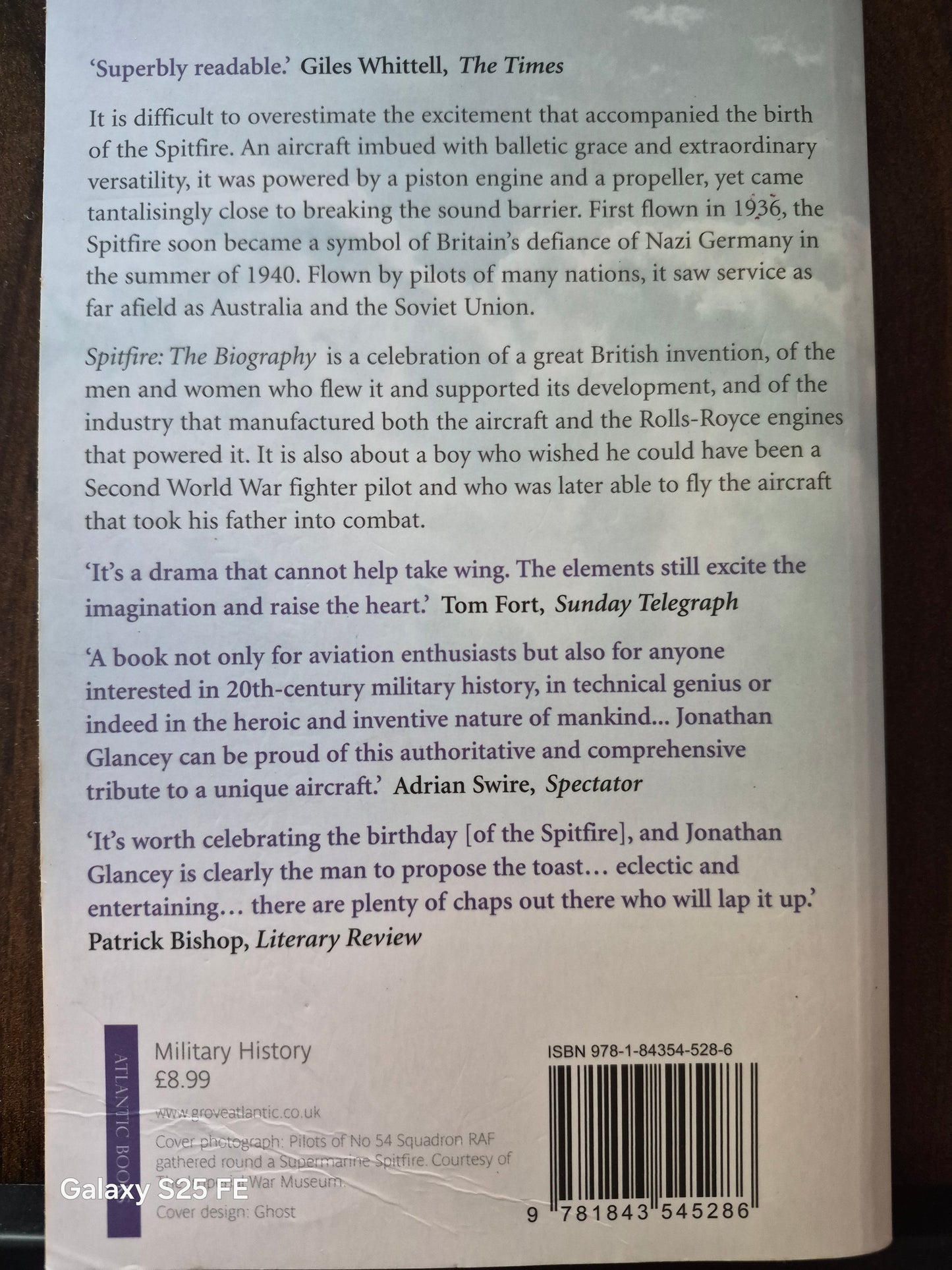 Spitfire the biography by Jonathon Glancy