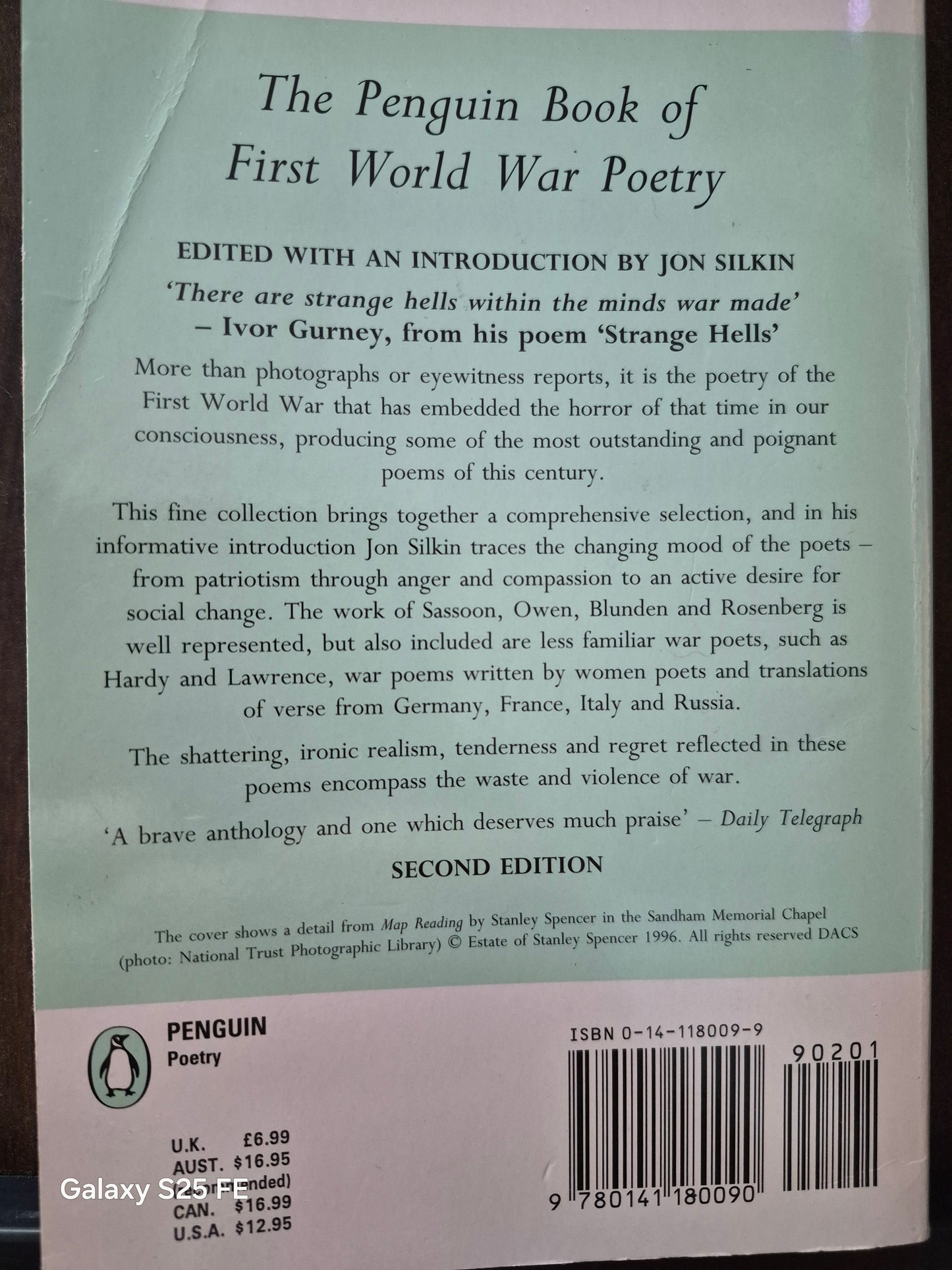 The Penguin Book of First world War Poetry