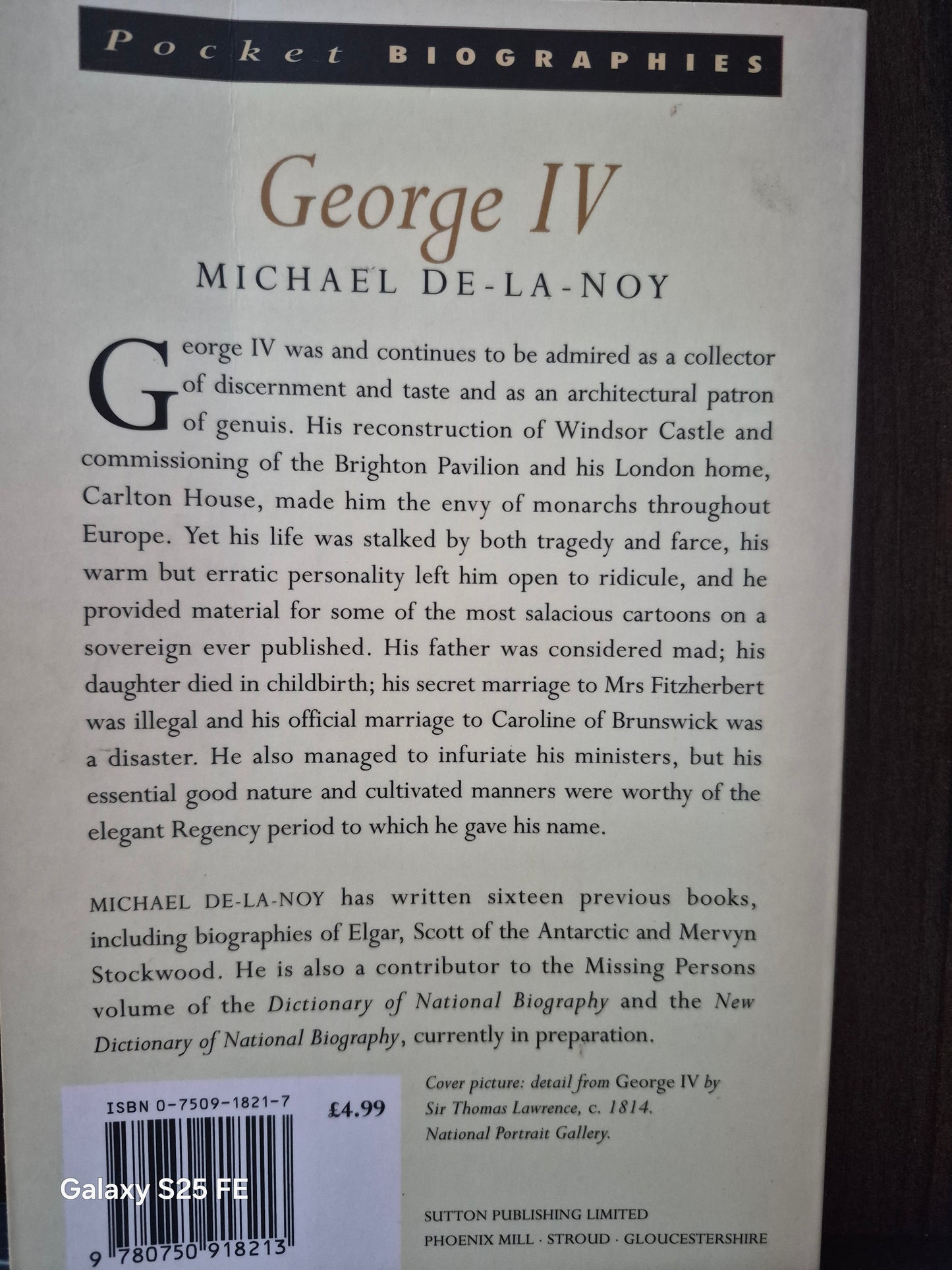 George IV by Michael De-La-Noy