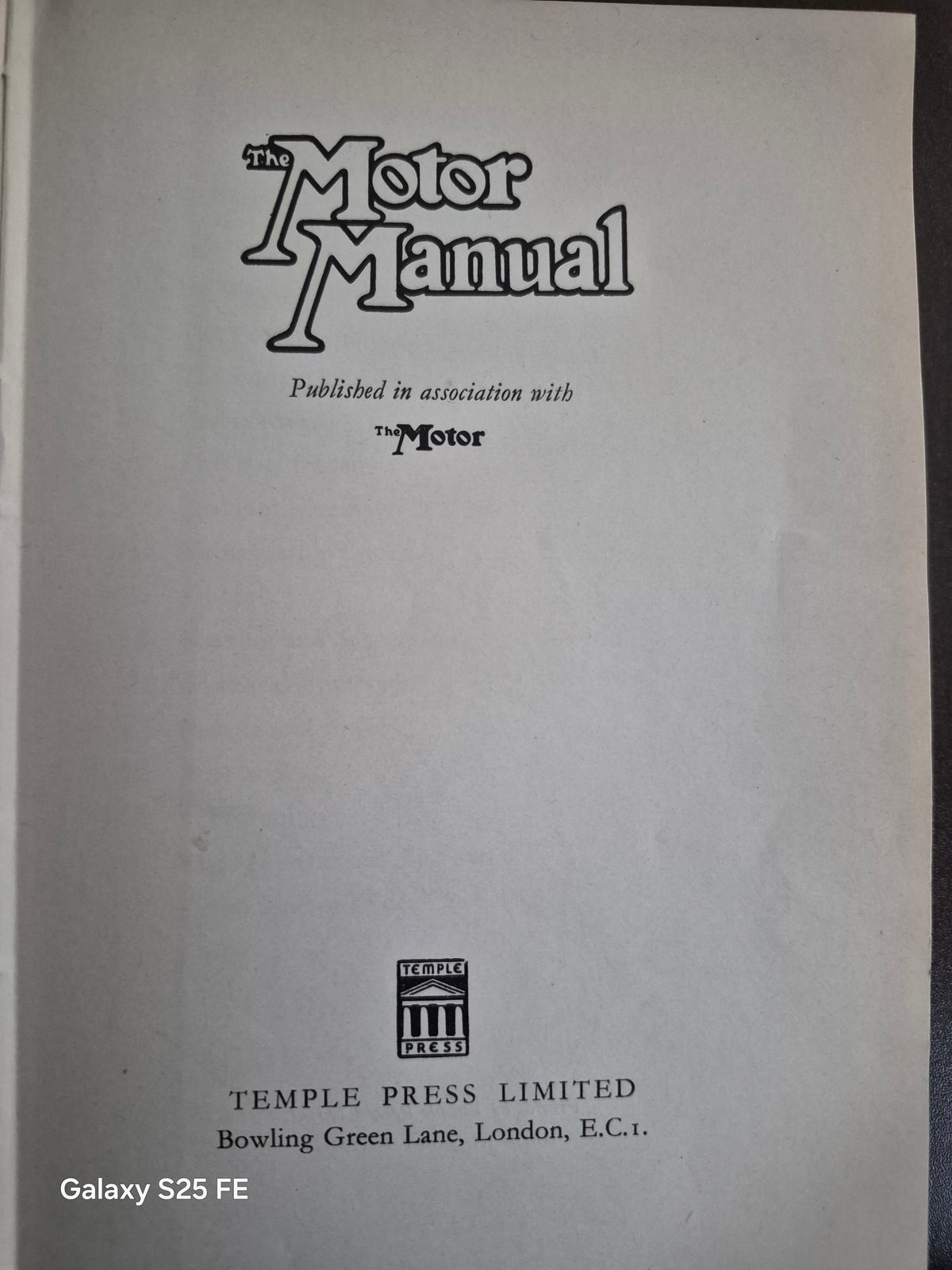 Motor Manual 35th Edition