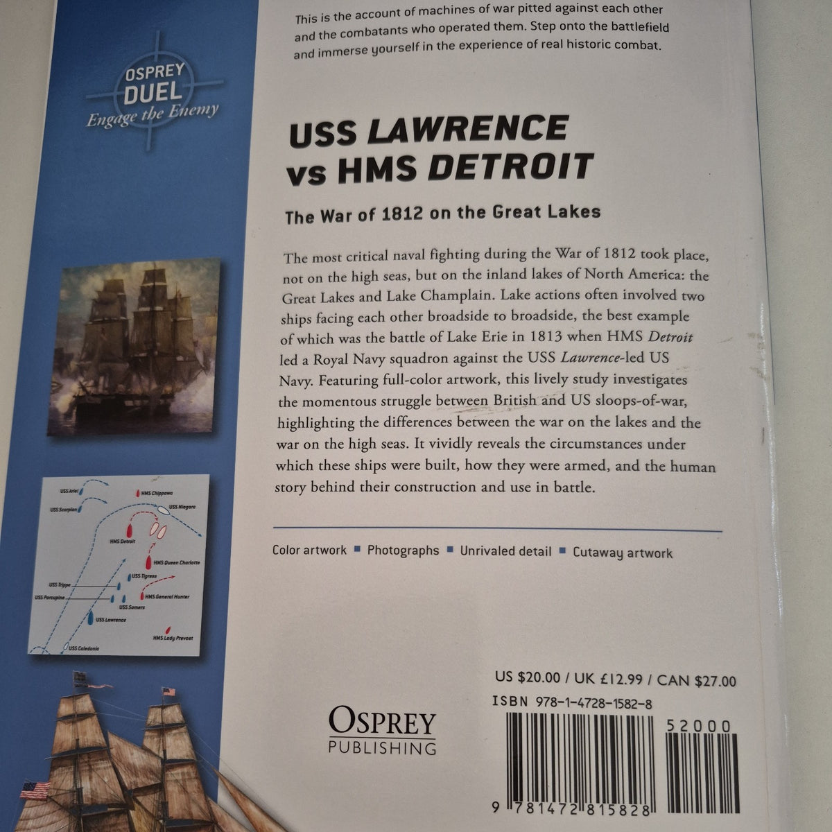 USS Lawrence vs HMS Detroit : The War of 1812 on the Great Lakes by Mark Lardas4
