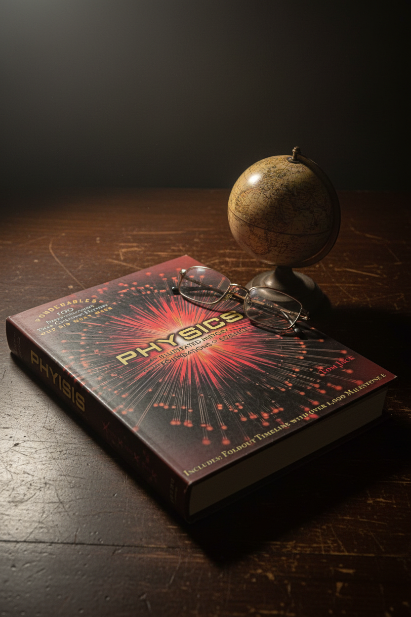Physics: An Illustrated History of the Foundations of Science — styled product photo